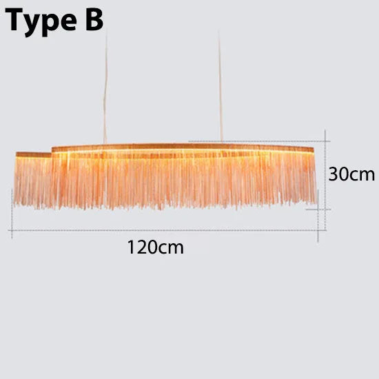 Retro Hanging Chain Chandelier for Restaurant Decor