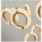 Modern Ring Chandelier for Living Room, Dining Room, Bedroom, Kitchen, and Attic