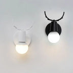 LED Antlers Wall Lamp Wooden Nordic Vintage Modern Loft Bedroom Lighting E27