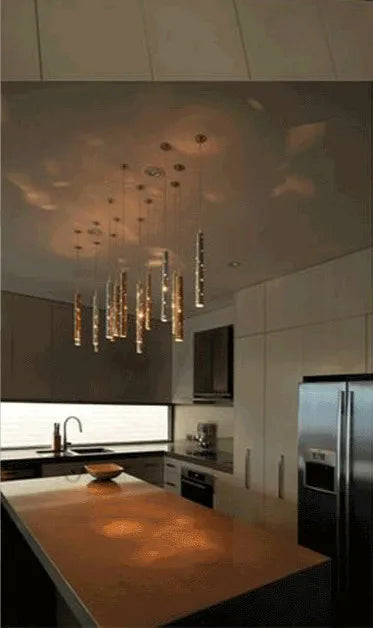 Modern Cylindrical LED Ceiling Chandelier for Home Decor Lighting