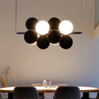 Abstracta Pendant Lamp: Stylish Designer Fabric Chandelier for Home, Office, and Dining Space
