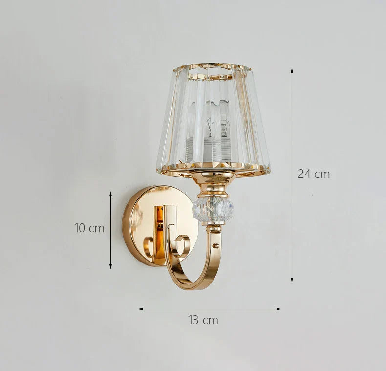 Glass Wall Lights: Modern Minimalist LED Bedside Lamp for Bedroom and Living Room