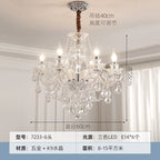 Crystal Chandelier LED Candle K9 Crystal Lamp for Living Dining Bedroom Shop