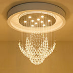 Diamond Crystal Chandelier LED Living Room Hotel Lighting