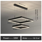 Modern LED Chandelier for Home Interior Decor Bedroom Living Room Lighting