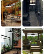 Solar Double-Head Chandelier Light with Remote Control