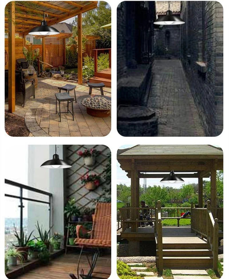 Solar Double-Head Chandelier Light with Remote Control