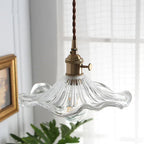 Lotus Leaf Pendant Lights: Modern Nordic Glass Pendant Lamp for Bedroom, Dining Room, Kitchen