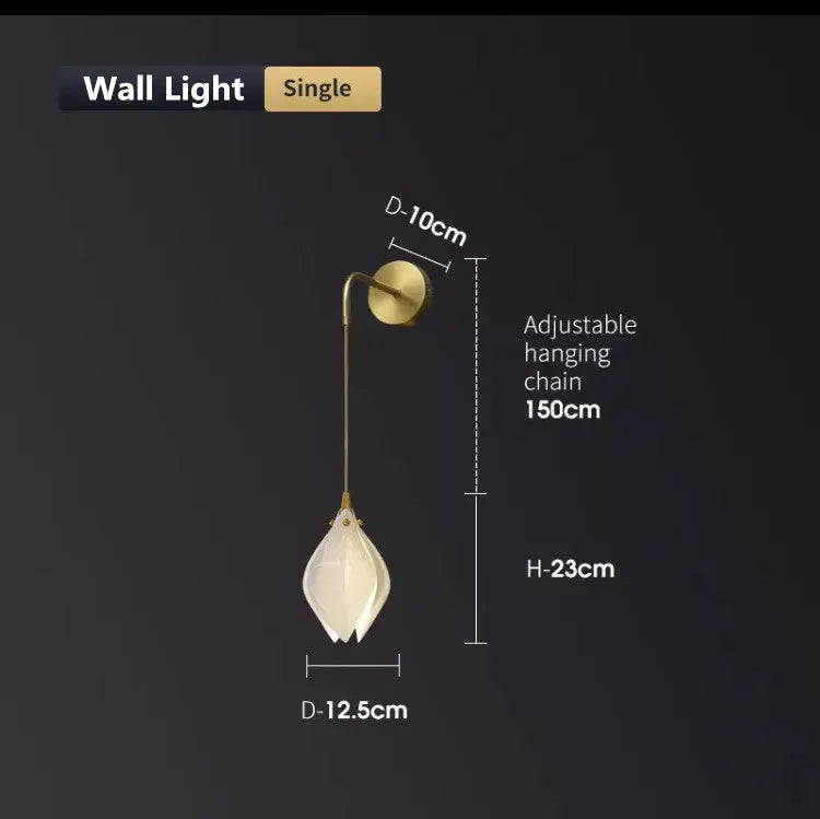 Ceramic Petal Hanging Chandelier - Elegant Décor for Hotel, Restaurant, and Home