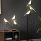 Magpie Bird Table Light Standing Desk Floor Lamp for Modern Indoor Decor
