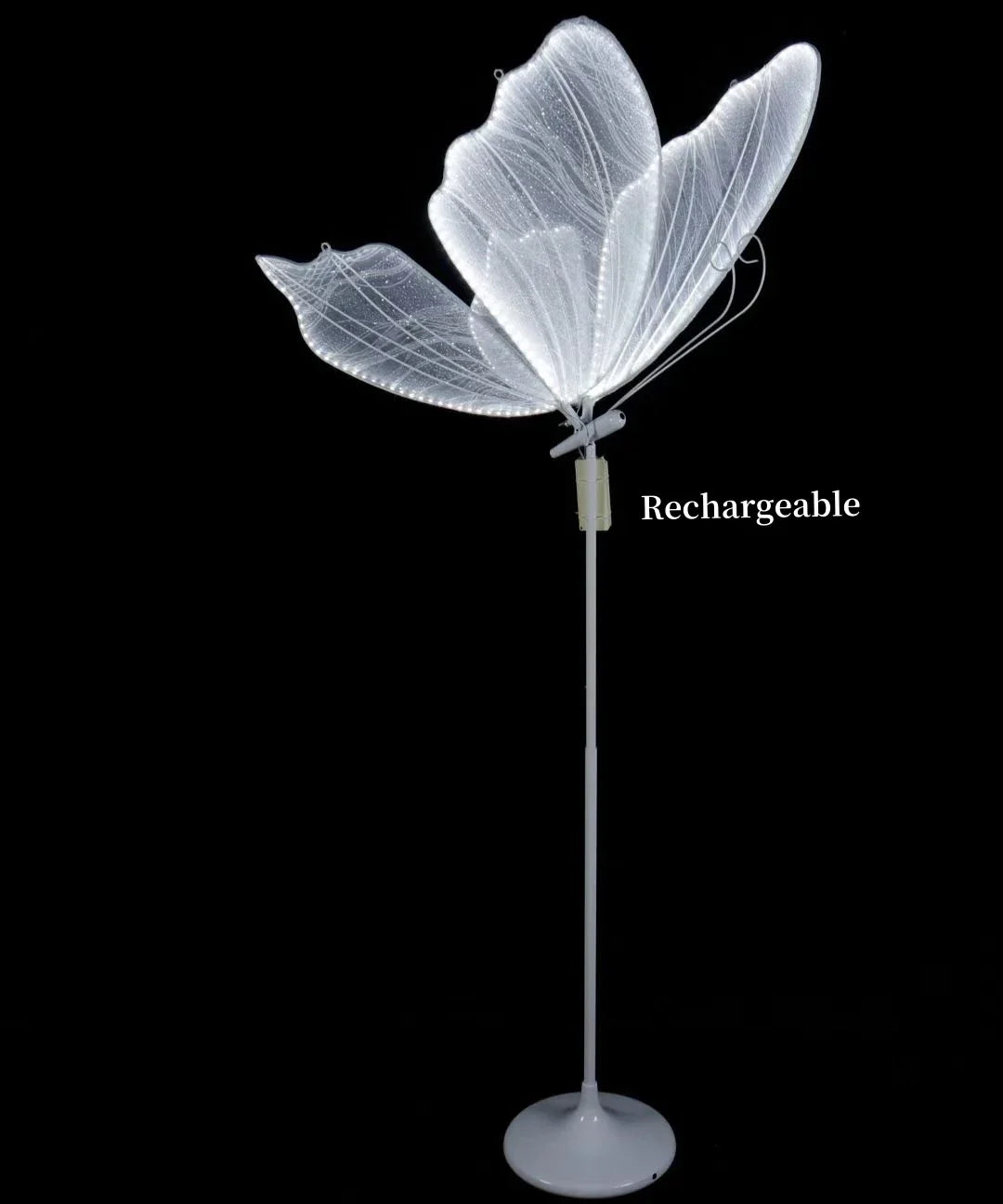 Lace Romantic Butterfly LED Floor Light for Wedding Decor & Party Stage