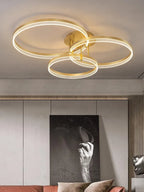 Acrylic Round Ring Ceiling Light LED Chandelier Modern Minimalism for Living Room and Kitchen