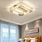 Crystal Ceiling Chandelier Dimmable LED Lights for Luxury Foyers and Bedrooms