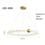 Nordic Acrylic Ball Chandelier for Dining and Kitchen Decor by Afralia™