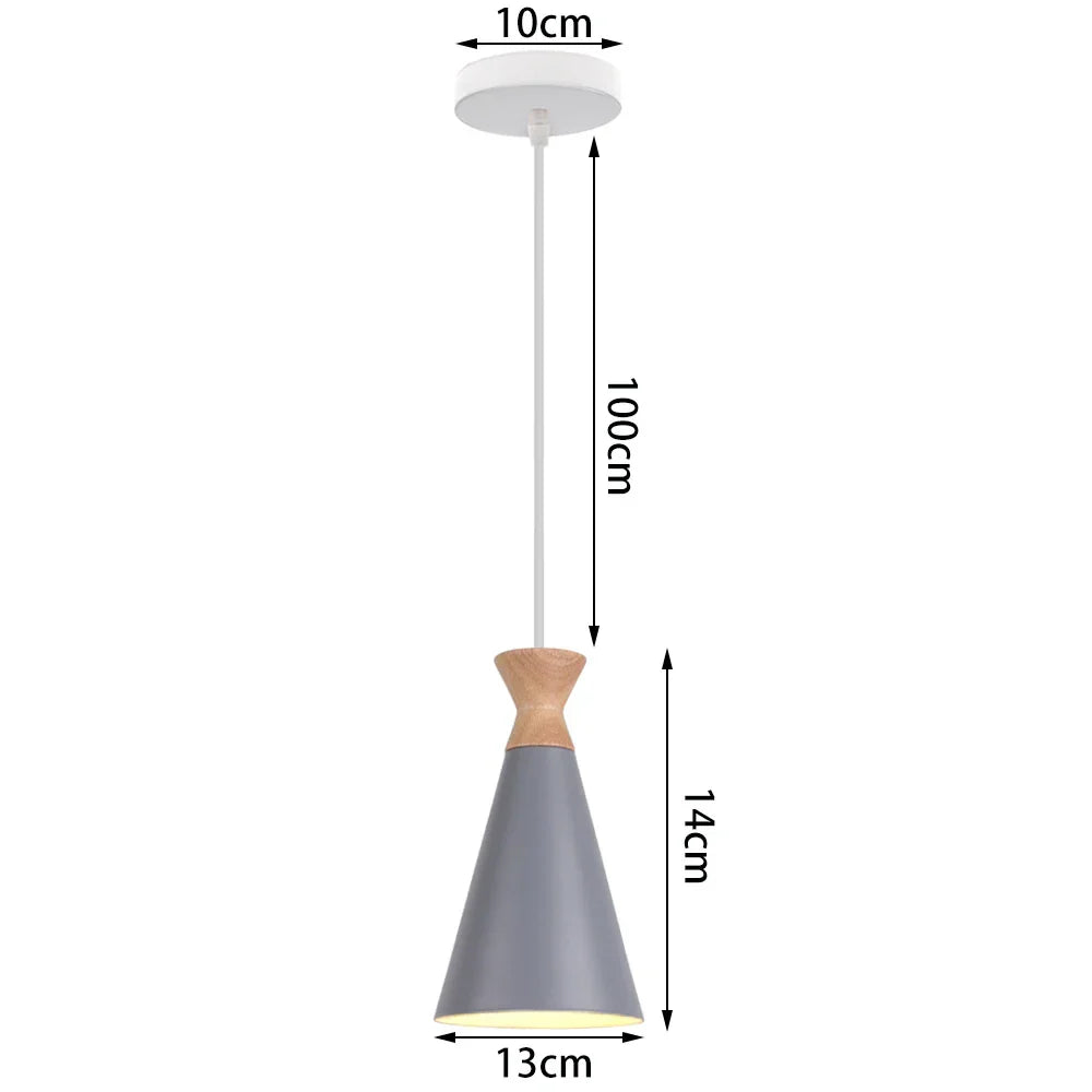 LED E27 Pendant Light: Modern Nordic Industrial Hanging Lamp for Home Decor