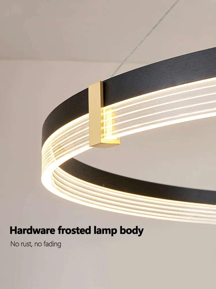 Simple Modern LED Chandelier - Luxury Nordic Design for Living Room, Bedroom, and Restaurant