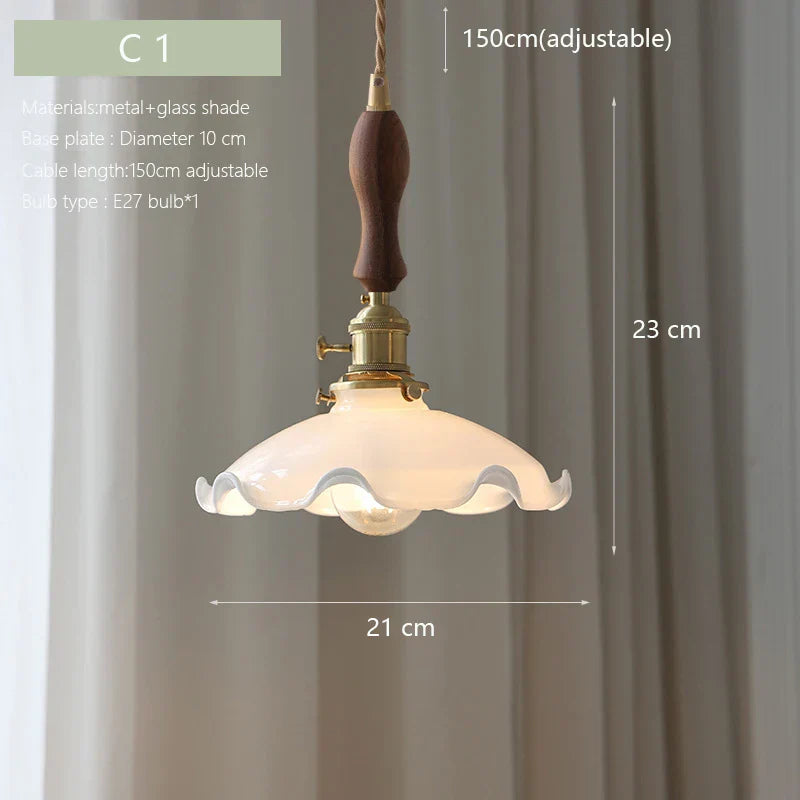 Scandinavian Brass Chandelier: Modern Luxury Glass Hanging Lamp for Dining Table & Bedside