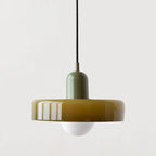 Retro Glass Pendant Lamp LED for Dining Room Bedroom Living Room