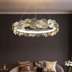 Lotus Leaf LED Chandeliers: Modern Lighting Fixtures for Living Room, Bedroom, Dining Table