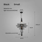 Modern Iron Art Led Pendant Light in Black/Gold for Dinning Room