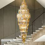 Crystal Chandelier for Luxe Modern European Villa Decor