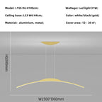 Modern Nordic LED Chandelier for Dining Room, Office, and Living Room