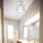 Vintage Wire Cage Ceiling Lamp for Home, Restaurant, Bar - Retro Style Lighting