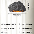 Rock Shape LED Chandelier - Nordic Resin Pendant Lamp for Living Room