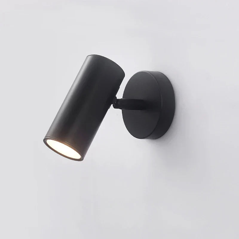 Swing Arm Wall Sconce with LED Reading Light for Bedroom and Living Room