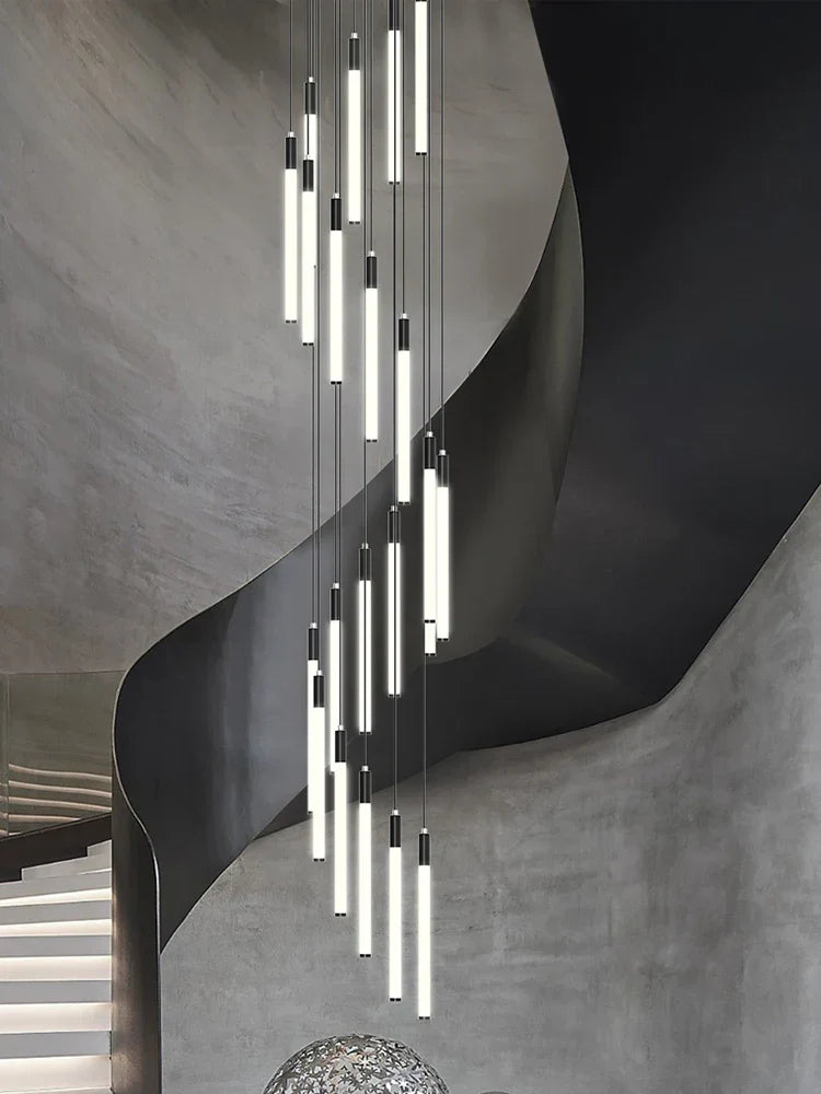 Modern LED Chandelier Pendant Light for Loft Staircase Lighting