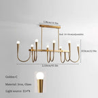 French Style Black Pendant Light Luxury Led Chandelier Room Decor