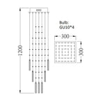 Crystal Ceiling Chandelier Modern Living Room Lighting Fixture Loft Staircase Lustre