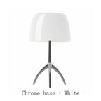 Lumiere Glass Table Lamp - Modern LED Desk Light for Bedroom and Living Room