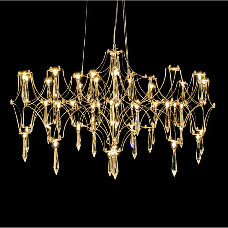 Crystal Chandelier Ceiling Pendant Light for Living Dining Bedroom Home Lighting