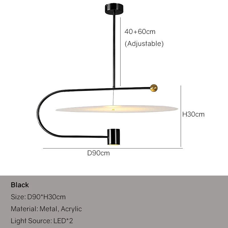 Modern LED Pendant Lights for Ceiling Minimalism and Restaurant Chandelier