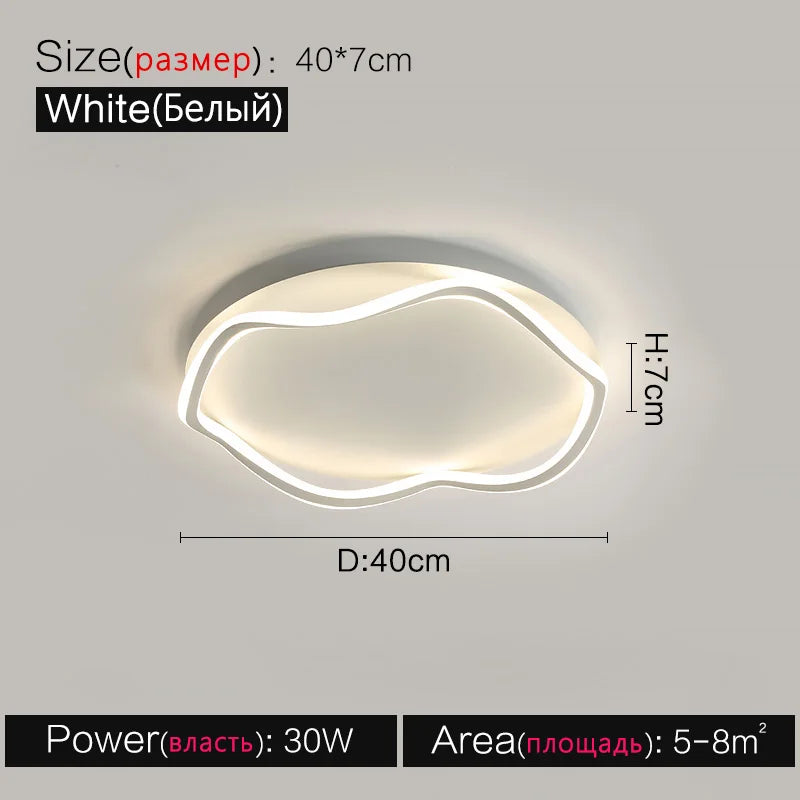 Bedroom Ceiling Lamps: Modern LED, Master Bedroom Minimalist, Ins Style