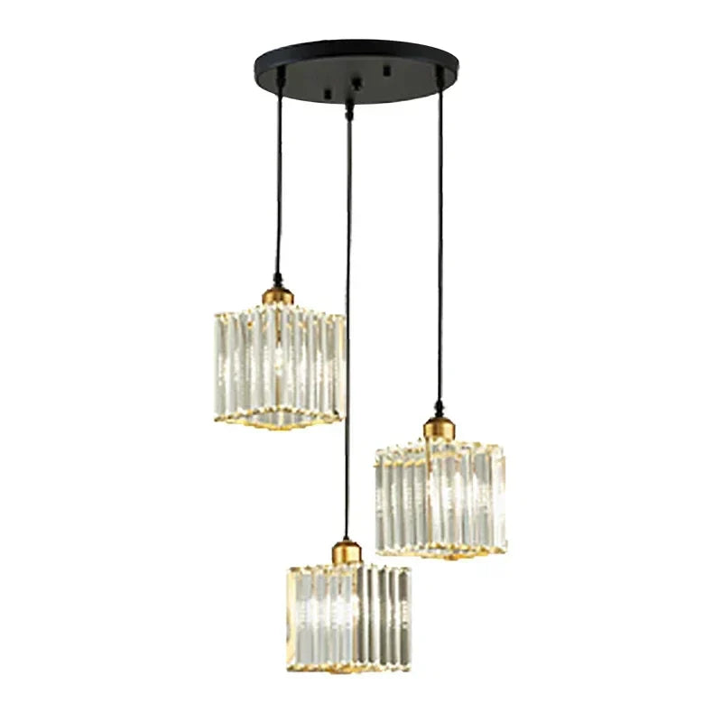 Crystal Trio Pendant Light for Modern Spaces