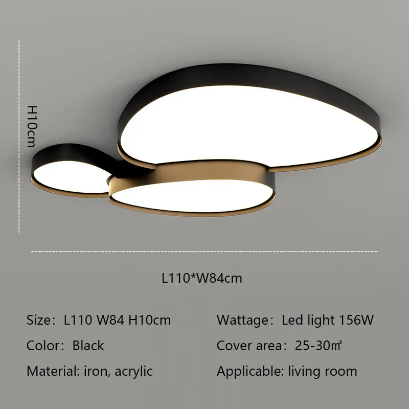 Modern Round LED Ceiling Lamp for Living Room and Bedroom