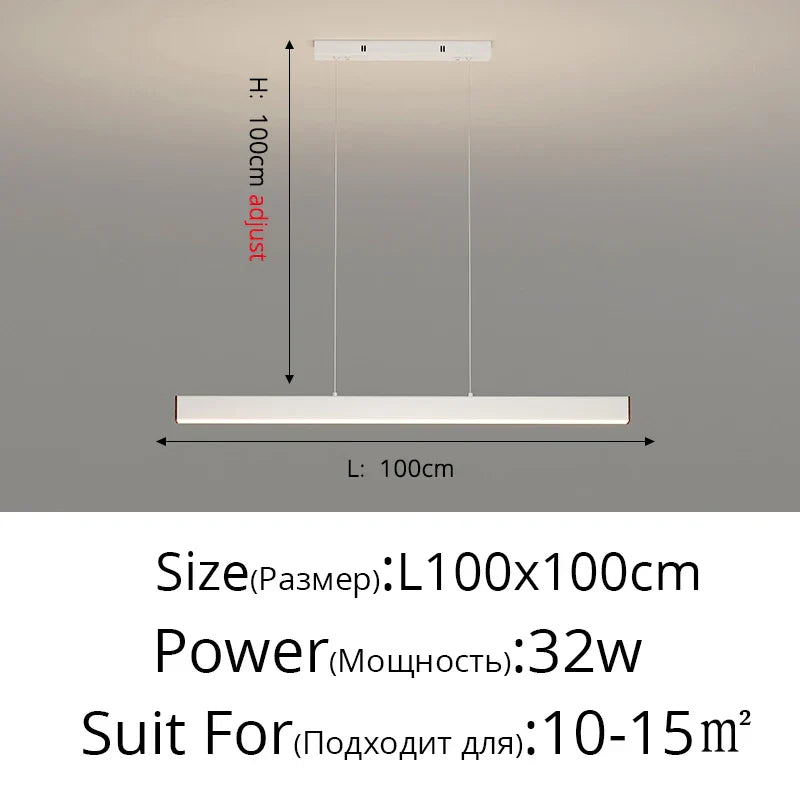 Nordic Minimalist LED Chandelier: Modern Aluminum Copper Pendant Lamp for Home Decor