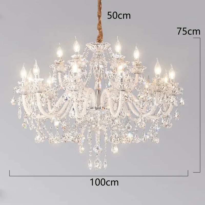 Crystal Chandelier: Modern Home Decoration Pendant Lights for Living & Dining Room