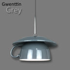 Ceramic Cup Pendant Light: Stylish LED Hanging Lamp for Home Decor and Kitchen