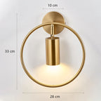 Modern Glass Shade Wall Lamp for Bedroom Loft Design, Up Down Iron LED Night Lights.