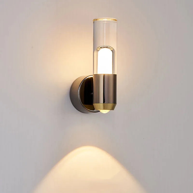 Rotatable Transparent Wall Lamp for Modern Minimalist Bedroom & Living Room