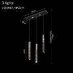 Crystal LED Chandelier: Stylish Staircase & Living Room Lighting