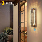 Crystal Bubble Glass LED Outdoor Wall Sconce for Porch and Garden