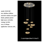 LED Drop Chandelier Lighting for Living & Dining Room Decor