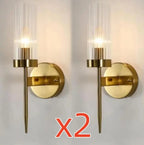 Modern LED Nordic Wall Sconce Bedroom Light Fixture Metal European Style Wall Lights