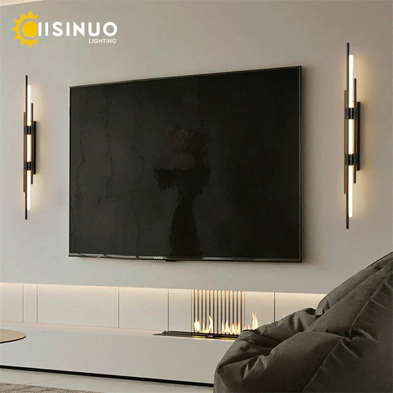 Afralia LED Long Liner Wall Light Fixture for Living Room Dining Room Staircase Sconces