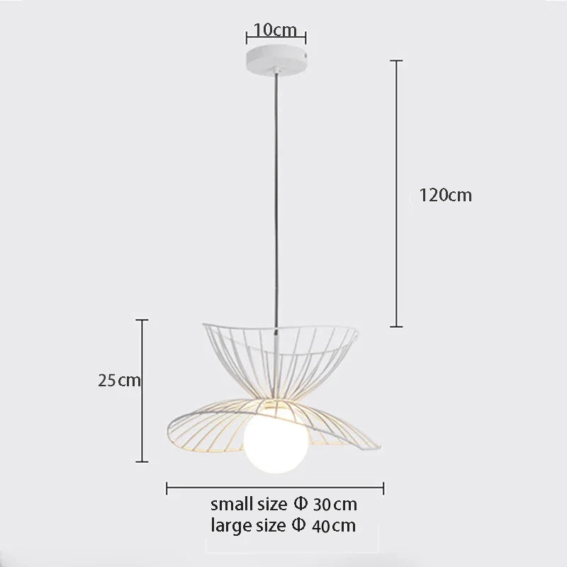 Nordic Iron Pendant Lights for Kitchen Island, Bedroom, and Dining Room