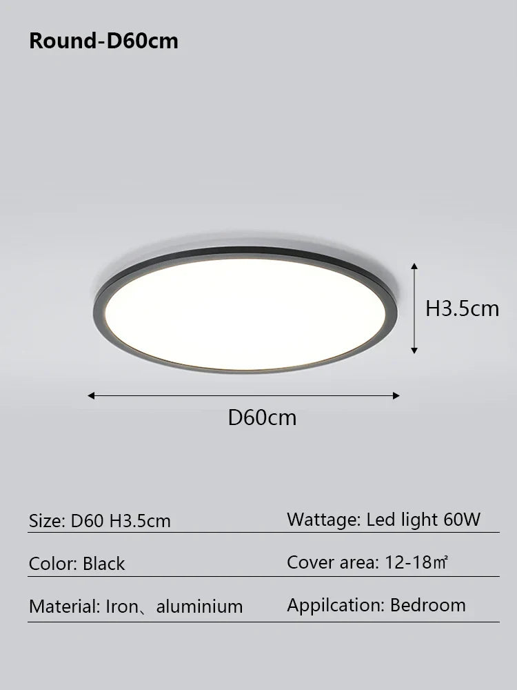 Modern Ultra Thin LED Ceiling Light for Home Décor & Lighting Fixtures